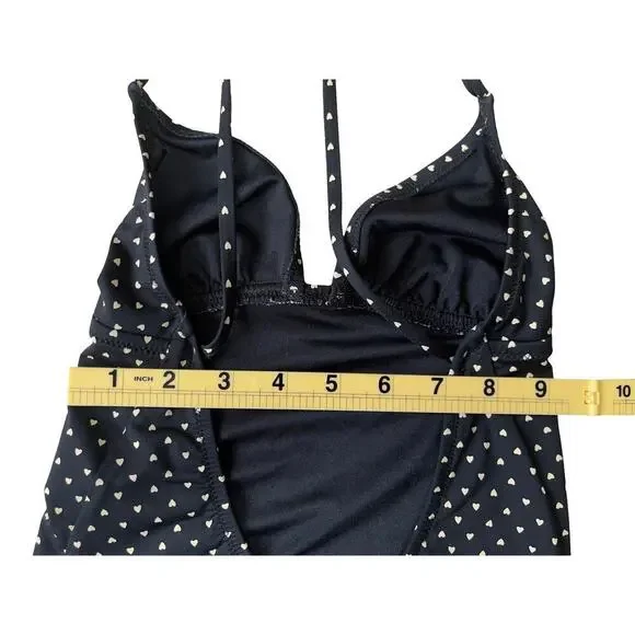 Madewell Polka Dot One Piece Open Back Swimsuit Retro Pin Up Resort - Size 2 - Picture 5 of 11